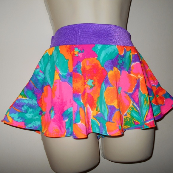 Vintage flared skirt swim bikini botton - Picture 2 of 3